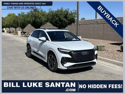 Glacier White Metallic 2024 Audi Q4 e-tron Premium Plus 55 quattro
