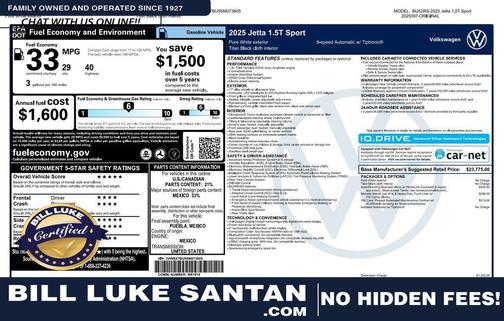 2025 Volkswagen Jetta 1.5T Sport