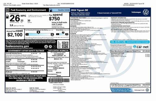 2024 Volkswagen Tiguan 2.0T SE