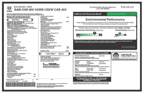 2024 RAM 2500 Big Horn Crew Cab 4x4 6'4' Box