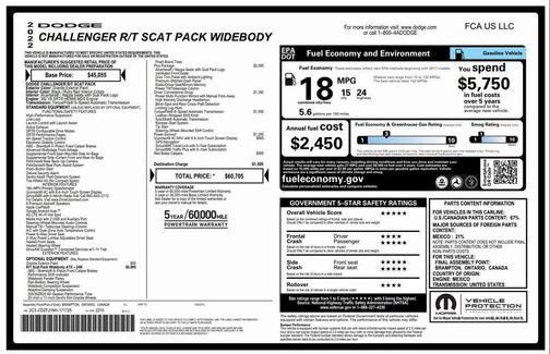 2022 Dodge Challenger R/T Scat Pack Widebody