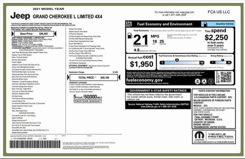 2021 Jeep Grand Cherokee L Limited