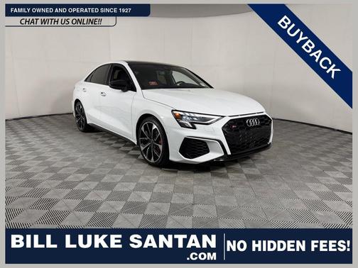 Glacier White Metallic 2024 Audi S3 Premium Plus TFSI quattro S tronic