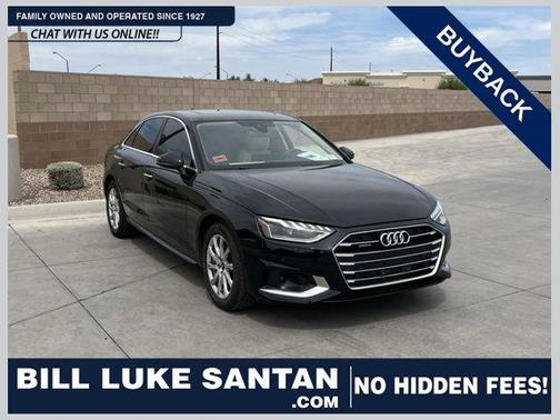 Brilliant Black 2023 Audi A4 40 Premium