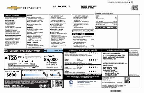 2023 Chevrolet Bolt EV FWD 1LT