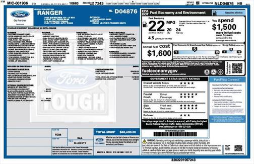 2022 Ford Ranger LARIAT