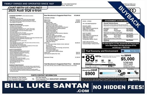 2025 Audi SQ6 e-tron Prestige quattro