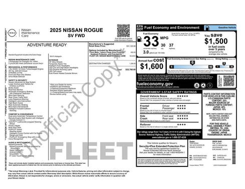 2025 Nissan Rogue SV