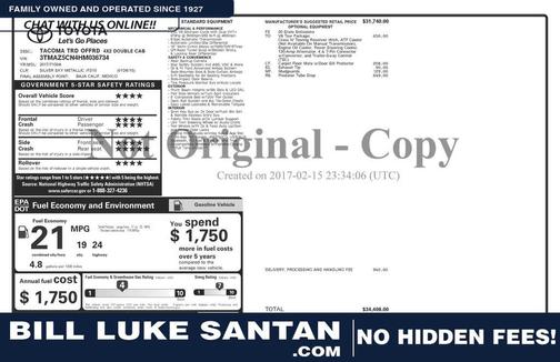 2017 Toyota Tacoma TRD Off Road