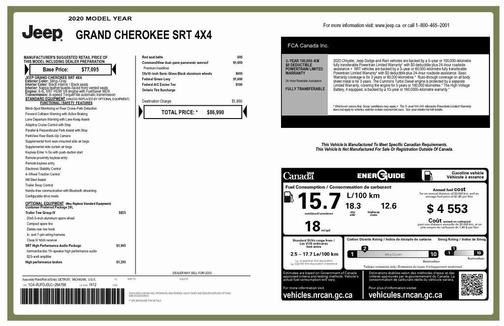 2020 Jeep Grand Cherokee SRT