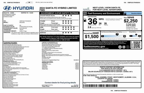 2024 Hyundai SANTA FE Limited