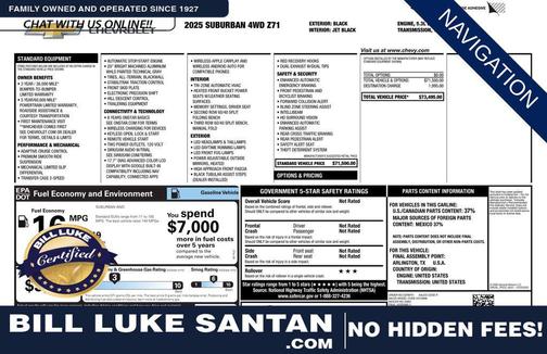 2025 Chevrolet Suburban 4WD Z71