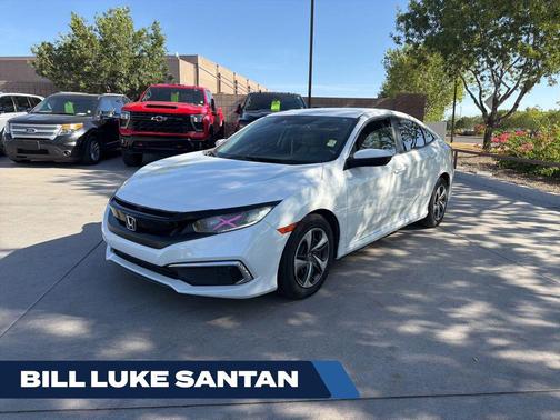 Platinum White Pearl 2020 Honda Civic LX