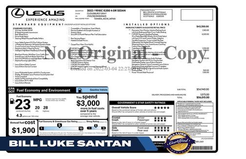 Cloudburst Gray 2022 Lexus IS 350 Base
