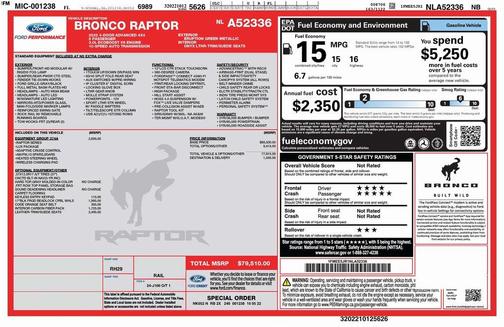 2022 Ford Bronco Raptor