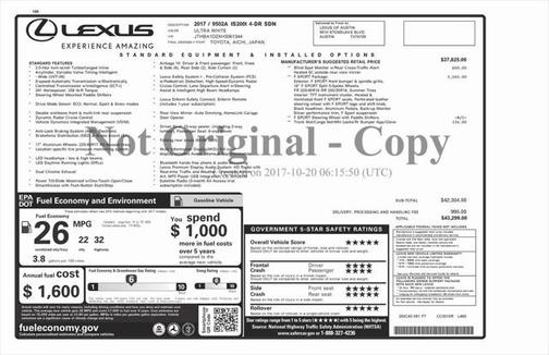 2017 Lexus IS 200t Base