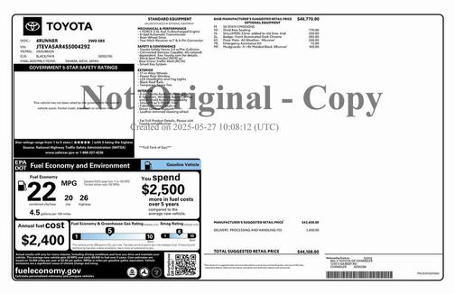 2025 Toyota 4Runner SR5