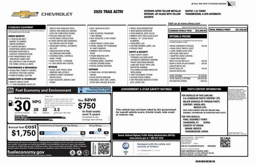 2025 Chevrolet Trax FWD ACTIV