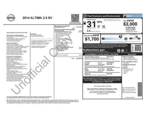 2014 Nissan Altima 2.5 SV