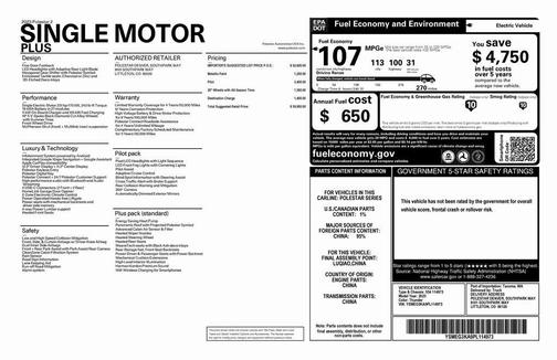 2023 Polestar 2 Long Range Single Motor