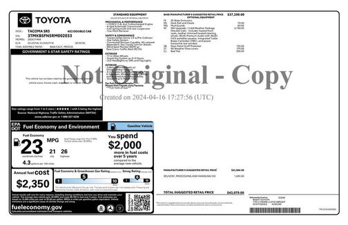 2024 Toyota Tacoma SR5