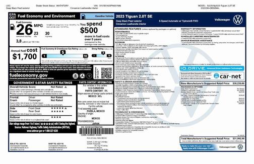 2023 Volkswagen Tiguan 2.0T SE