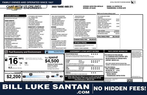 2022 Chevrolet Tahoe 4WD Z71