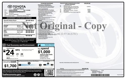 2021 Toyota Highlander XLE