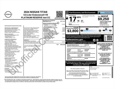 2024 Nissan Titan Platinum Reserve
