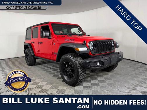 Firecracker Red Clearcoat 2025 Jeep Wrangler 4xe Willys
