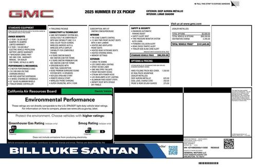 Aurora Blue 2025 GMC HUMMER EV Pickup 2X