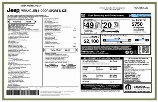 2024 Jeep Wrangler 4xe Sport S