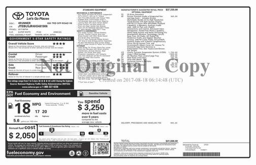 2017 Toyota 4Runner TRD Off Road