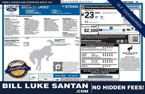 Oxford White 2025 Ford Bronco Sport Badlands