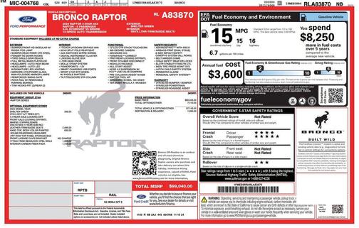 2024 Ford Bronco Raptor