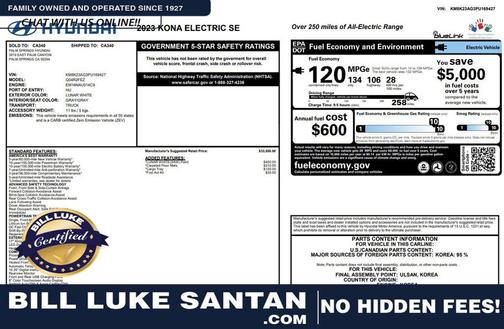 2023 Hyundai KONA EV SE