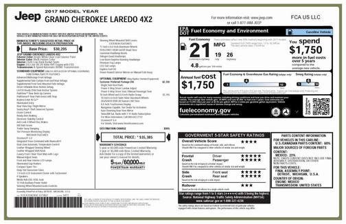 2017 Jeep Grand Cherokee Laredo