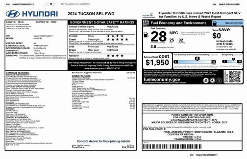 2024 Hyundai TUCSON SEL