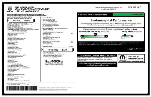 2025 RAM ProMaster 2500 Tradesman