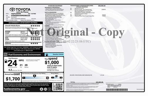 2021 Toyota Highlander XLE