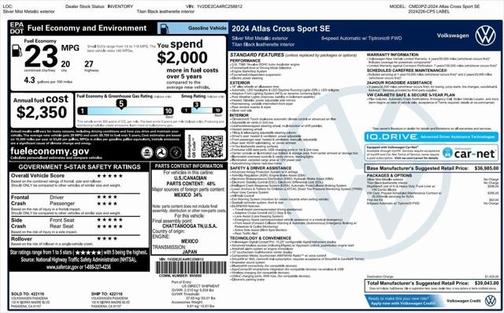 2024 Volkswagen Atlas Cross Sport 2.0T SE