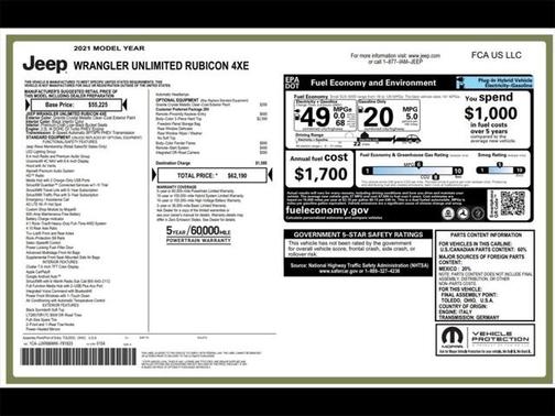 2021 Jeep Wrangler Unlimited 4xe Rubicon