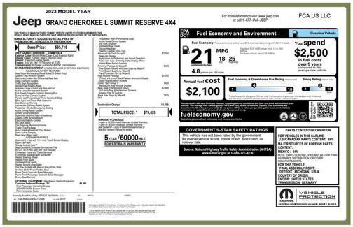 2023 Jeep Grand Cherokee L Summit Reserve