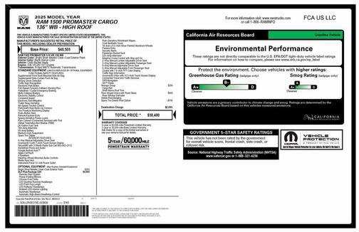 2025 RAM ProMaster 1500 Base