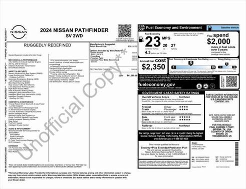 2024 Nissan Pathfinder SV FWD