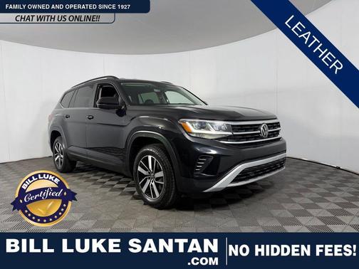 Deep Black Pearl 2022 Volkswagen Atlas 2.0T SE