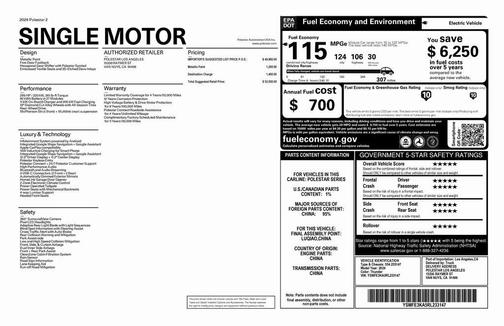 2024 Polestar 2 Long Range Single Motor