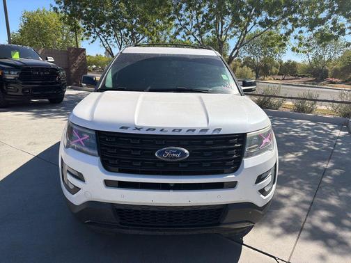 White Platinum Clearcoat Metallic 2016 Ford Explorer Sport