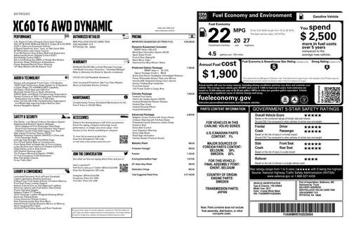 2017 Volvo XC60 T6 Dynamic