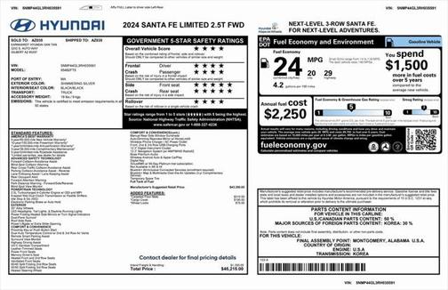 2024 Hyundai SANTA FE Limited